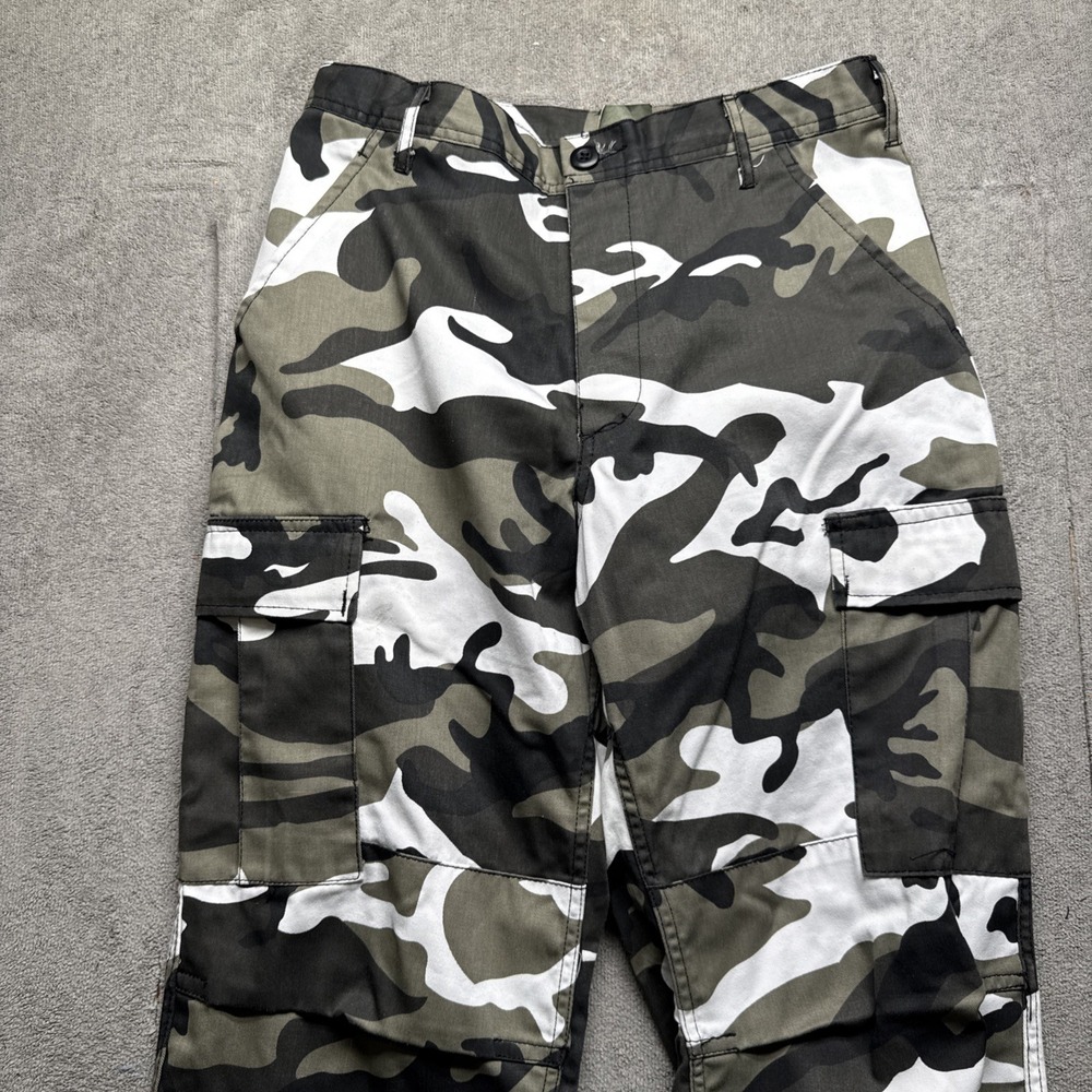 Rothco BDU Urban Camo Pants Small Black Gray White Tactical Cargo‎ Trousers - Picture 3 of 10